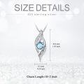 wholesale 925 Sterling Silver Birthstone Infinity Necklace for Women Love Jewelry Gift-0-5