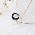 TOUPOP Stainless Steel Crystal Necklace For Women Christmas Gift-0-4
