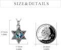 wholesale 925 Sterling Silver & Ashes Star of David Pendant Necklace - Symbol of Love, Luck & Eternity - Gift for Women-0-3
