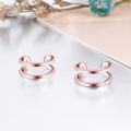 wholesale Rose Gold 925 Sterling Silver Spiral Ear Cuffs for Women - No Piercing Required-0-1