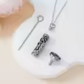 TOUPOP Sterling Silver Tree Of Life Urn Necklace For Ashes Memorial Jewelry-0-3