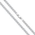 wholesale Sterling Silver Mariner Chain Bracelet 4mm Lobster Clasp Italy 6 5 8 Unisex-0-1