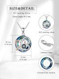 wholesale 925 Sterling Silver Blue Crystal Heart Infinity Love Pendant Necklace Gift for Her-0-4