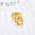 wholesale 24K Gold Plated 925 Sterling Silver Chunky Hoop Earrings for Women-0-4