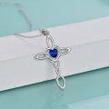 wholesale Sterling Silver Celtic Knot Cross Pendant Necklace Irish Infinity Love Heart Jewelry Gift-0-44