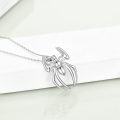 wholesale 925 Sterling Silver Spider Pendant Necklace for Women - Spidey Charm s-0-2