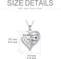 wholesale 925 Sterling Silver Winged Heart Memorial Pendant Necklace - Sympathy s for Women-0-2