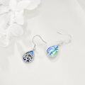 wholesale 925 Sterling Silver Abalone Shell Tree of Life Teardrop Dangle Earrings for Women-0-4
