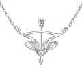 wholesale 925 Sterling Silver Arrow Pendant Necklace for Women Cross Design Christian s for Mom Wife-0-0