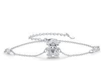 wholesale 925 Sterling Silver Highland Cow Charm Bracelet - Cute Animal Gift for Her-silver