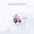 wholesale 925 Sterling Silver Heart-Shaped Cherry Pendant Romantic Love Jewelry for Women Gifts-0-5