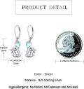 wholesale 925 Sterling Silver Heart-Shaped Moonstone Bunny Drop Earrings-0-3