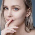 wholesale 925 Sterling Silver Hypoallergenic Small Hoop Geometric Patterned Earrings for Women-0-3