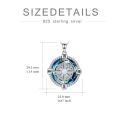 TOUPOP Sterling Silver Compass Urn Necklace For Women-0-5
