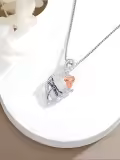 TOUPOP 925 Sterling Silver Animal Infinity Pendant Jewelry Gifts-0-2