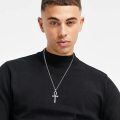 wholesale 925 Sterling Silver Egyptian Ankh Cross Pendant Necklace Platinum Plated Box Chain-0-2