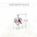 wholesale 925 Sterling Silver Cardinal Angel Wings Heart Locket Pendant Necklace Gifts for Women-0-5