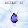 wholesale TOUPOP Simple Birthstone Necklaces For Women Sterling Silver Choker Pendant Necklace Jewelry Birthday Anniversary Mothers Day Christmas Gifts For Her Wife Girlfriend Mom -0-5