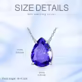 TOUPOP Sterling Silver Birthstone Necklace For Women Jewelry Gifts-0-5