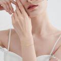 wholesale 14k Gold Infinity Heart Moissanite Accent Chain Bracelet For Women-0-2