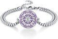 wholesale 925 Sterling Silver Compass Charm Bracelet with Chain - Adjustable Size s for Women-0-22