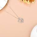 wholesale 14k Gold Heart Pendant Necklace With Diamonds-0-2