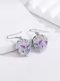 TOUPOP Sterling Silver Crystal Phoenix Rising Dangle Earrings-0-2