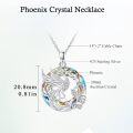 wholesale 925 Sterling Silver Rainbow Austrian Crystal Swan Pendant Necklace-0-1