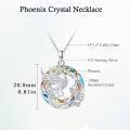 wholesale 925 Sterling Silver Rainbow Austrian Crystal Swan Pendant Necklace-0-1