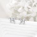 wholesale 925 Sterling Silver Horse Stud Earrings - Hypoallergenic Gift for Women-0-4