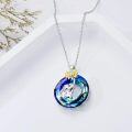 wholesale 925 Sterling Silver Sunflower & Elephant Pendant Necklaces for Women - Rainbow Crystal Birthstone Gift Ideas-0-3