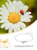 TOUPOP Sterling Silver & Stone Dragonfly Butterfly Ladybug Four Leaf Clover Adjustable Bracelet-0-5
