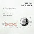 wholesale 925 Sterling Silver Cubic Zirconia Accent Gold Plated DNA Pendant Necklaces for Women Girls Gifts-0-10