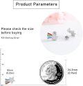 wholesale 925 Sterling Silver Rainbow Star & Cloud Stud Earrings-0-5