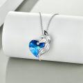 wholesale TOUPOP Gifts For Women Sterling Silver Necklaces Wolf/dragon/narwhal/unicorn/fox Necklace With Crystal Fashion Jewelry Birthday Gifts For Women -0-4
