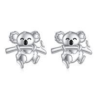 wholesale 925 Sterling Silver Koala Bear Stud Earrings for Women and Girls - Cute Animal  Set-Koala