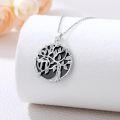 wholesale 925 Sterling Silver Black Onyx Tree of Life Necklace Celtic s for Women Men-0-1