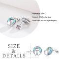 wholesale 925 Sterling Silver Rainbow Elephant Stud Earrings Gift for Women Girls Kids-0-3
