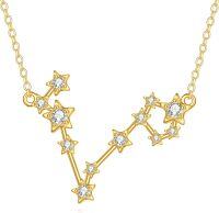 wholesale 14K Gold Star Constellation Necklace - Zodiac Jewelry for Women-Pisces Gold