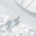 wholesale 925 Sterling Silver Octopus Pendant with Moonstone Necklaces for Women and Girls s 48cm Chain Length-0-3
