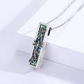 wholesale 925 Sterling Silver Abalone Shell Dragonfly Memorial Keepsake Urn Pendant Necklace for Ashes with Funnel and Fill Tool-0-6