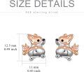wholesale 925 Sterling Silver Chihuahua Dog Stud Earrings Gift for Women Girls-0-2