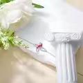 TOUPOP Sterling Silver Red Bird Memorial Cross Cardinal Bracelet For Women-0-4