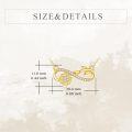 wholesale 14K Gold Infinity Sunflower Pendant Necklace for Women Girls Gifts-0-4