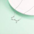 wholesale 925 Sterling Silver Austrian Crystal Zodiac Pendant Necklace - 12 Constellations Astrology s for Women-0-1