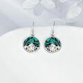 wholesale 925 Sterling Silver Abalone Shell Mountain Landscape Dangle Earrings for Nature Enthusiasts-0-2