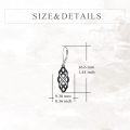 wholesale 925 Sterling Silver Black and White Opal Celtic Knot Drop Earrings with Leverbacks for Women-0-4