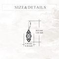 wholesale 925 Sterling Silver Blue Cubic Zirconia Infinity Knot Leverback Drop Earrings For Women-0-4