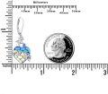 wholesale 925 Sterling Silver Heart-Shaped Mermaid Scale Turtle Drop Earrings for Women and Girls-0-7
