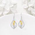 wholesale 925 Sterling Silver Daffodil Drop Earrings for Women Scottish s-0-4